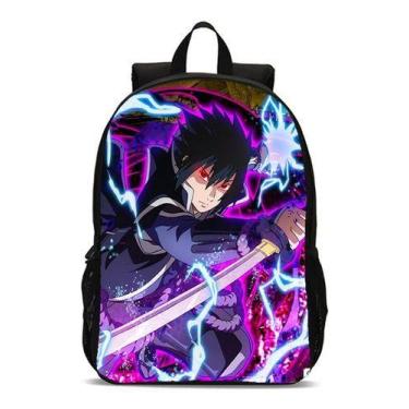 Imagem de Mochila Escolar Juvenil Estilo Desenho Oriental Masculino e Feminino E