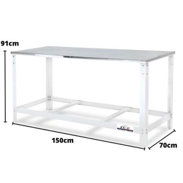 Imagem de Mesa de Serviço e Manipulação de Alimentos Inox 150x70cm FC2 - FC 2