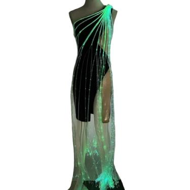 Imagem de Earthradius W​omen's Vestido de LED elegante roupa de dança festa festa show fantasia de dança para eventos, entretenimento (G)