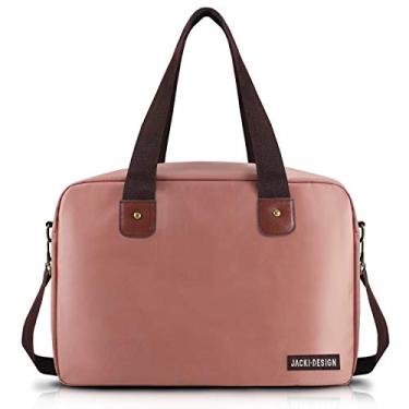 Imagem de BOLSA MALA PARA VIAGEM E ACADEMIA COM ALÇA AJUSTÁVEL BOLSINHO INTERNO JACKI DESIGN ROSA