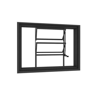 Imagem de Janela Basculante Em Aço Sem Grade 60x60 R120 Tradição