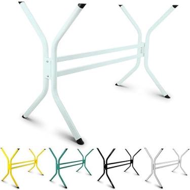 Imagem de Base de Mesa Madri para Tampo Retangular de até 1,40m x 0,80 - branco