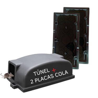 Imagem de Kit Túnel Porta Placa De Cola + 2 Placas Pega Rato Forte