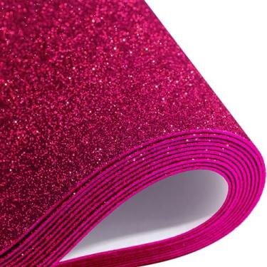 Imagem de Mluchee 10 Folhas De Papel Cartão Espuma Brilhante Para Decoração Mesa Infantil O Dia Dos Pais, Brilhos, Autoadesivo, Verso Adesivo, 30 X 20 Cm, A4, Cartão-Presente Faça Você Mesmo (Rosa)