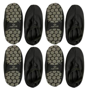 Imagem de Kit 4 Meia Sapatilha Hidroginástica Antiderrapante e Piscina (Preto, M)