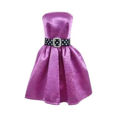Imagem de Conjunto De Roupas De Boneca Bjd De 30cm, Vestido Fofo De Menina, Maqu