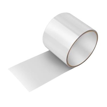 Imagem de simhoa Fita de reparo de TPU para piscina inflável, à prova d'água, transparente e altamente flexível para colchão de ar de barraca flutuante, 15cmx100cm