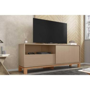 Imagem de Rack Bancada p/ TV até 55 Pol Mondrian 1.5 c/ 1 Porta e 1 Gaveta 150cm