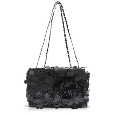 Imagem de QTKJ Bolsa de noite, bolsa de lantejoulas, bolsa transversal para mulheres, casamentos, formaturas, festas (estilo 387)