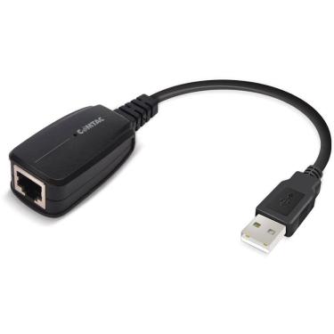 Imagem de Conversor USB 2.0 para RJ-45 Preto - Comtac