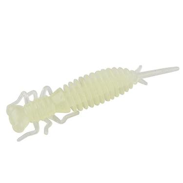 Imagem de East Rain Isca artificial de silicone para larva de cigarra, 0,03/0,06/4,5 g. Isca macia de fio de inseto, riachos do lago riachos de água doce Walleye Panfish Pike Truta