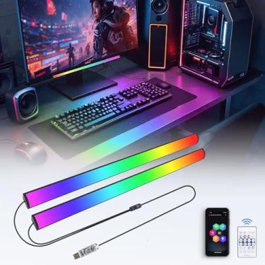 Imagem de Generic Barra De Luz Rgb 2 Em 1 Para Monitor, Ambiente Led Jogos, Alimentação Usb, Multicolorido, Suporte Mesa