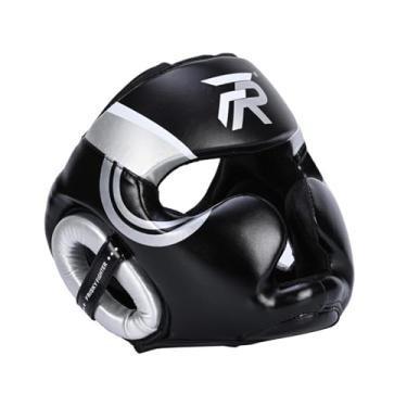Imagem de Aymzbd Capacete de Boxe, Proteção Facial, Testa E Orelha, Proteção Facial Completa para Sparring, Karatê, Taekwondo, Treinamento, Homens, Mulheres, Prata S