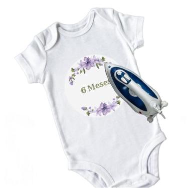 Imagem de Kit 12 Etiquetas Termocolantes Mêsversário Unissex F:238 (Menina)