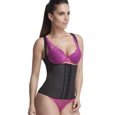 Imagem de Corselete Modelador De Cotton - Cor: Preta - Tamanho: Eg