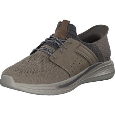 Imagem de Skechers Tênis masculino com ajuste relaxado: Slade - Ocon Tênis, Bege, 39