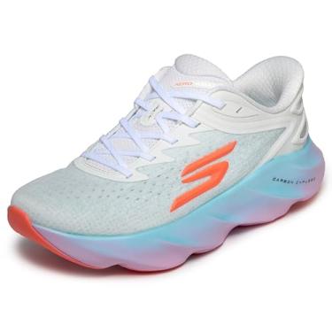 Imagem de Skechers Tênis feminino Aero Burst Hands Free Slip-Ins, branco/multi, 38