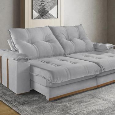 Imagem de Sofá Retrátil e Reclinável 4 Lugares M-193 2,50m Molas Ensacadas Pillo