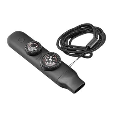 Imagem de UGPLM Apito de emergência, termômetro de sobrevivência, refletor, lanterna alta, apito de segurança para áreas externas, para caminhadas e passeios de barco