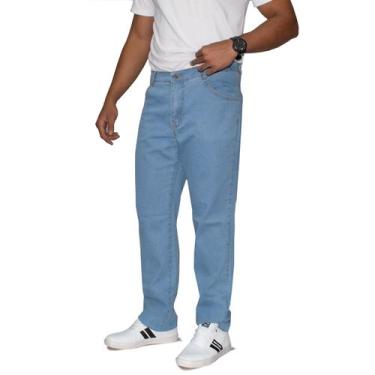 Imagem de Calça Jeans Masculina Tradicional Reta - Almix, 50, Escuro