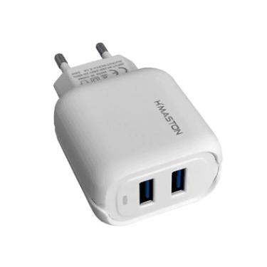 Imagem de Carregador Rápido H'maston Y24-4 Duplo USB 5.1a Quickcharge 25w - bivolt