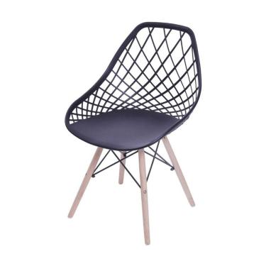 Imagem de Cadeira Boxbit Kaila Base Em Madeira Preta