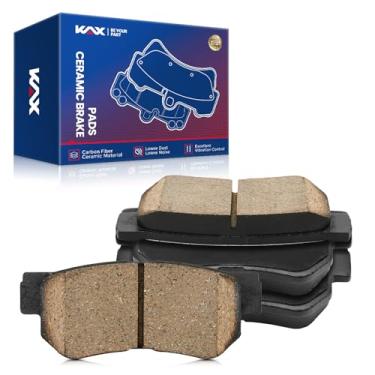 Imagem de KAX D813 Conjuntos de pastilhas de freio traseiras de cerâmica adequados para Elan-tra 2007-2010, Sonata 1999-2008, Santa Fe 2001-2006, Spor-tage 2005-2010, Tucson 2005-2009, Optima 2001-2010, Azera