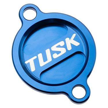 Imagem de Tusk Tampa de filtro de óleo de alumínio azul compatível com Husqvarna FC 250 2014-2025/FC 350 2014-2025/FC 450 2016-2025/FE 501 S 2020-2025