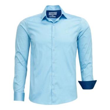 Imagem de Camisa Social Amil Comfort Manga Longa Lisa Algodão Com Elastano 1893,