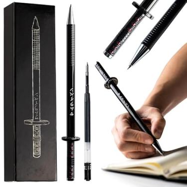 Imagem de Mini Katana Samurai Sword Pen - Caneta de anime exclusiva e legal com experiência de escrita suave - perfeita para entusiastas da cultura japonesa e amantes de canetas Katana
