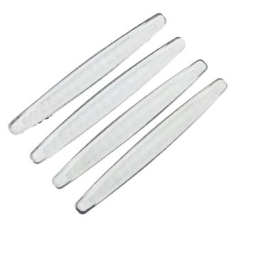 Imagem de Kit Protetor de Retrovisor de Porta do Carro - 11,5 cm | Fita Anti-Risco + Lâmina Anti-Colisão | Acessórios Automotivos (Transparente,8 peças - 2 conjuntos)