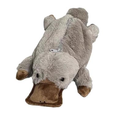 Imagem de TTETTZ Estojo de pelúcia para lápis, porta-canetas, bolsa para canetas, bicho de pelúcia multiuso, bolsa para maquiagem para crianças e adolescentes,