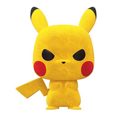 Imagem de Funko Pop! Games: Flocked Grumpy Pikachu 2020 NYCC Exclusive Vinyl Figure #598