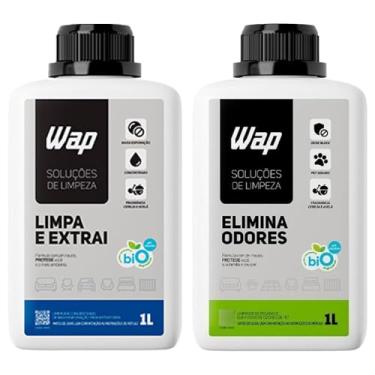 Imagem de Kit Neutralizador Odor Pet Detergente Concentrado Limpa Extrai Tecido Sofá Biodegradável Fragrância Suave 1 Litro - Wap