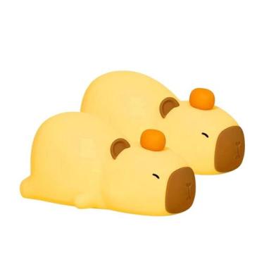 Imagem de Kit 2 Luminária Capivara Abajur Noturna Lâmpada Led - Genérica, Capiva