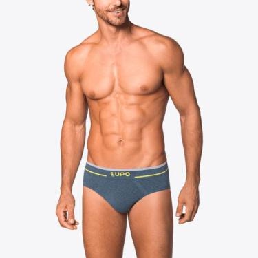 Imagem de Cueca Lupo Slip Fio Texturizado Sem Costura 00624-003, Azul, G