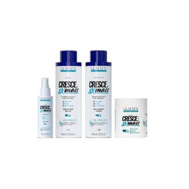 Imagem de Glatten Cresce 3x Mais Shampoo e Condicionador e Máscara e Tônico