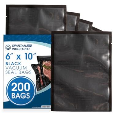 Imagem de Spartan Industrial Sacos seladores a vácuo de 15 x 25 cm – 200 sacos de armazenamento de alimentos sem BPA para marinar, congelar e cozinhar sous vide