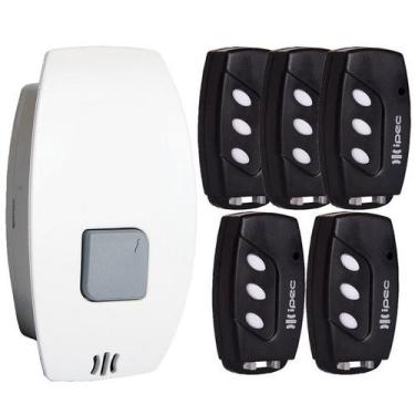 Imagem de Botoeira Prime Rx 1a Af12 Fonte Com Receptor + 5 Controle 3 Canais com