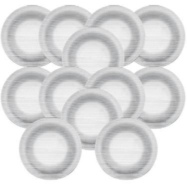 Imagem de Jogo de Prato de Sobremesa Vidro Diamante Duralex Kit 12 uni - Nadir