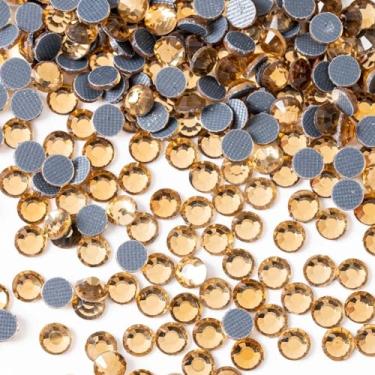 Imagem de HTVRONT Strass Para Artesanato, 2880 Peças De Aço Inoxidável 10 Amarelo Hotfix Com Costas Retas Roupas, Decoração E 2,6-2,8 Mm