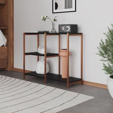 Imagem de Aparador Industrial Artesania Cobre e Preto 95cm - ASTURIAS