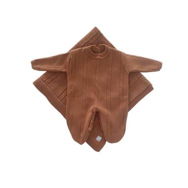 Imagem de O Início Perfeito: Saída de Maternidade Trança - Kowak Baby, Terracota