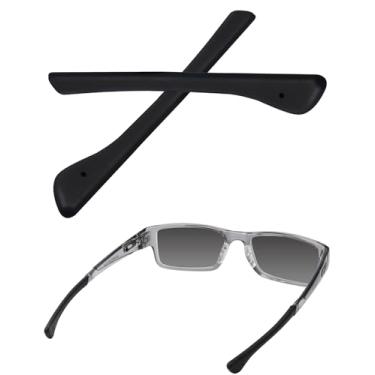 Imagem de Bwake 1 par de meias auriculares de substituição para óculos Oakley Airdrop OX8046/Airdrop A OX8065/Airdrop MNP OX8121/Traildrop OX8104 - Preto