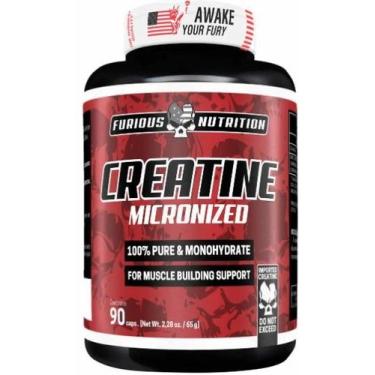 Imagem de Creatina 100% Pura Importada, 90 cáps. - FURIOUS, Incolor, Natural, Un