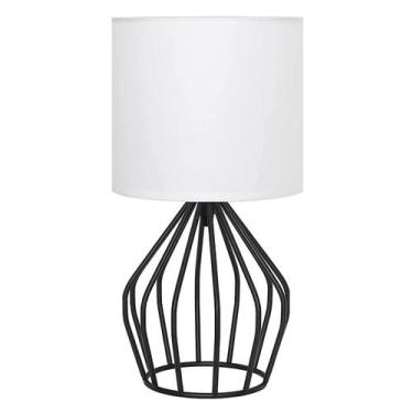 Imagem de Candeeiro de mesa de cabeceira HAITRAL Modern Minimalist Preto/Branco