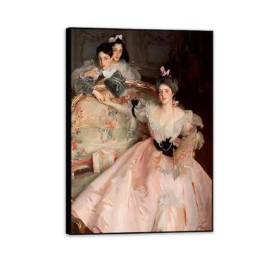 Imagem de SDYJ6GSW Famosa galeria de pintura de cena de leitura de mulher vintage, pôsteres em tela de pássaros, impressões de retratos de mulheres vitorianas, decoração de arte de parede country, 100 x 70 cm