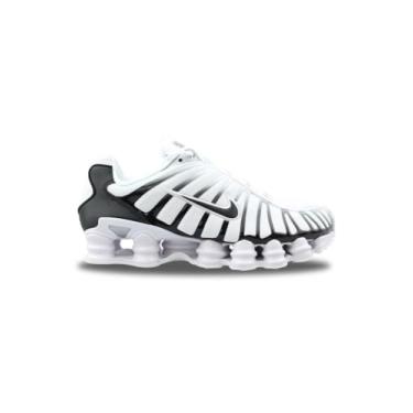 Imagem de Nike Tênis masculino Shox TL (AV3595-102, branco/platina metálica/preto), Branco/platina pura/preto, 38
