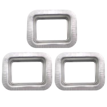 Imagem de CChiai 3 peças 34 x 70 x 100 mm, calha de chuva, prata, entrada de gota, tubo de alumínio, adaptador de calha de chuva para substituição principal de água