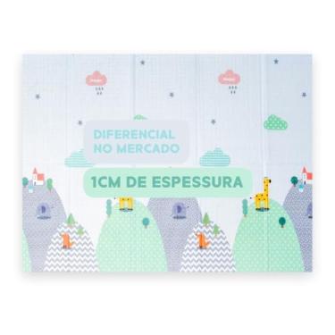 Imagem de Tapete Infantil Dobrável Dupla Face Estampa de Montanhas Yuupi